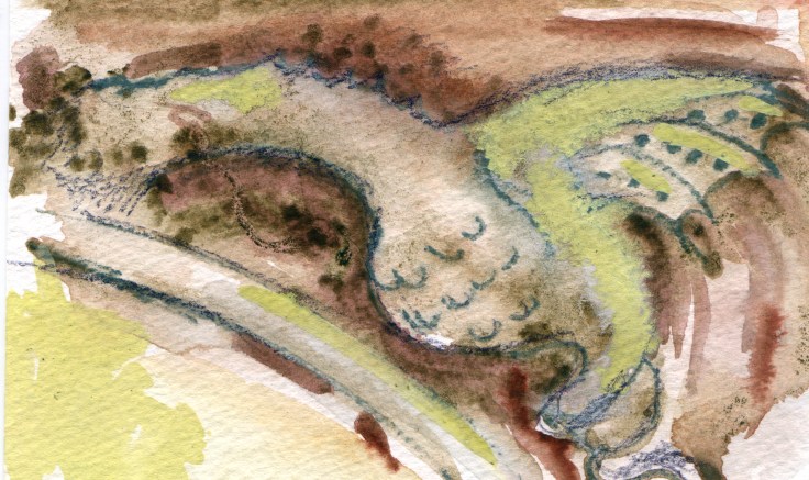 Dragon Relief Sculpture on Side of Roman Bridge