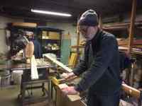 Matt Bagedonow in his workshop constructing light box that fuels the Lights.